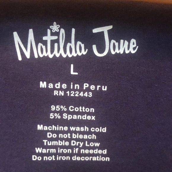 MATILDA Jane Ladies Top Navy Blue Size Large - Picture 2 of 5